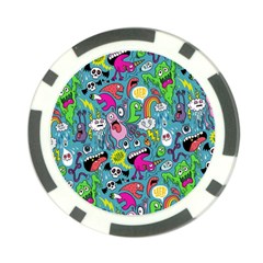 Monster Party Pattern Poker Chip Card Guard (10 Pack) by BangZart