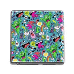 Monster Party Pattern Memory Card Reader (square) by BangZart