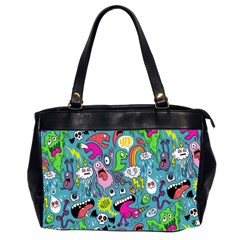 Monster Party Pattern Office Handbags (2 Sides)  by BangZart