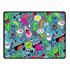 Monster Party Pattern Fleece Blanket (small) by BangZart