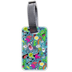 Monster Party Pattern Luggage Tags (two Sides) by BangZart