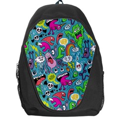 Monster Party Pattern Backpack Bag by BangZart