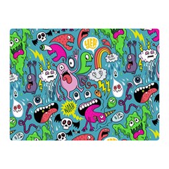 Monster Party Pattern Double Sided Flano Blanket (mini)  by BangZart