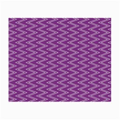 Zig Zag Background Purple Small Glasses Cloth by BangZart