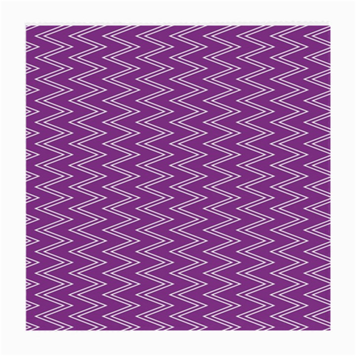 Zig Zag Background Purple Medium Glasses Cloth (2-Side)