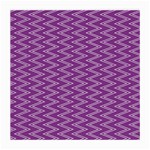 Zig Zag Background Purple Medium Glasses Cloth (2-Side) Back