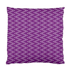 Zig Zag Background Purple Standard Cushion Case (two Sides) by BangZart