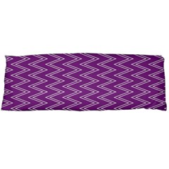 Zig Zag Background Purple Body Pillow Case (dakimakura) by BangZart