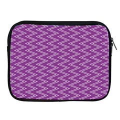 Zig Zag Background Purple Apple Ipad 2/3/4 Zipper Cases by BangZart