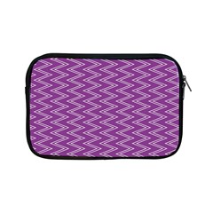 Zig Zag Background Purple Apple Ipad Mini Zipper Cases by BangZart