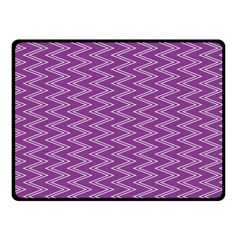 Zig Zag Background Purple Double Sided Fleece Blanket (small)  by BangZart