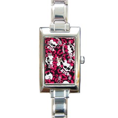 Mattel Monster Pattern Rectangle Italian Charm Watch by BangZart