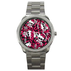 Mattel Monster Pattern Sport Metal Watch