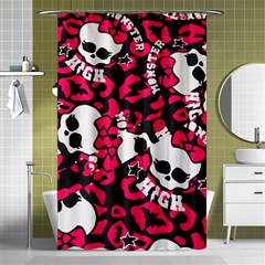 Mattel Monster Pattern Shower Curtain 48  X 72  (small) 