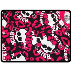 Mattel Monster Pattern Double Sided Fleece Blanket (large)  by BangZart