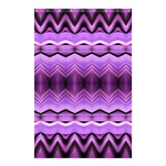 Purple Pink Zig Zag Pattern Shower Curtain 48  X 72  (small)  by BangZart