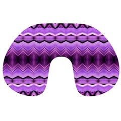 Purple Pink Zig Zag Pattern Travel Neck Pillows by BangZart