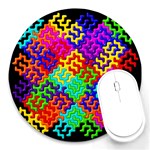 3d Fsm Tessellation Pattern Round Mousepads Front