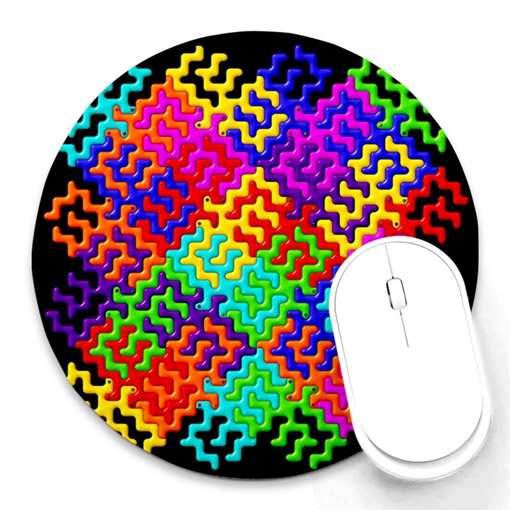 3d Fsm Tessellation Pattern Round Mousepads