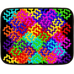 3d Fsm Tessellation Pattern Fleece Blanket (mini) by BangZart