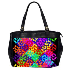 3d Fsm Tessellation Pattern Office Handbags (2 Sides)  by BangZart