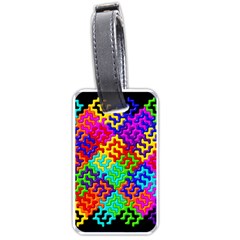 3d Fsm Tessellation Pattern Luggage Tags (one Side)  by BangZart