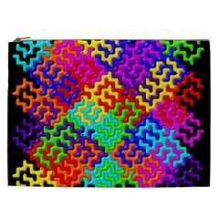 3d Fsm Tessellation Pattern Cosmetic Bag (xxl) 