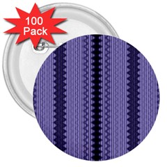 Zig Zag Repeat Pattern 3  Buttons (100 Pack)  by BangZart