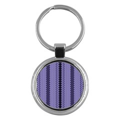 Zig Zag Repeat Pattern Key Chains (round)  by BangZart