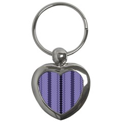 Zig Zag Repeat Pattern Key Chains (heart)  by BangZart