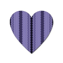 Zig Zag Repeat Pattern Heart Magnet by BangZart