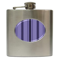 Zig Zag Repeat Pattern Hip Flask (6 Oz) by BangZart