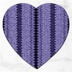 Zig Zag Repeat Pattern Jigsaw Puzzle (heart) by BangZart