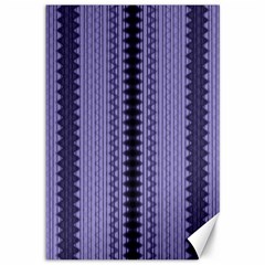 Zig Zag Repeat Pattern Canvas 12  X 18   by BangZart