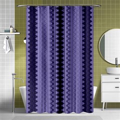 Zig Zag Repeat Pattern Shower Curtain 48  X 72  (small)  by BangZart