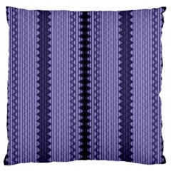 Zig Zag Repeat Pattern Large Flano Cushion Case (one Side) by BangZart