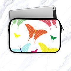 Beautiful Colorful Polka Dot Butterflies Clipart Apple Ipad Mini Zipper Cases by BangZart