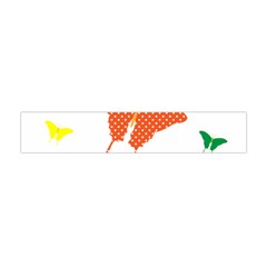 Beautiful Colorful Polka Dot Butterflies Clipart Flano Scarf (mini) by BangZart