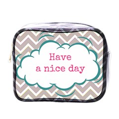 Have A Nice Day Mini Toiletries Bags by BangZart