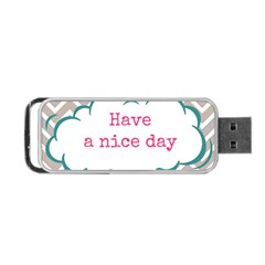 Have A Nice Day Portable Usb Flash (one Side) by BangZart