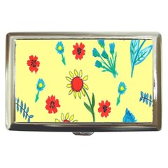 Flowers Fabric Design Cigarette Money Cases by BangZart