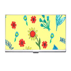 Flowers Fabric Design Business Card Holders by BangZart