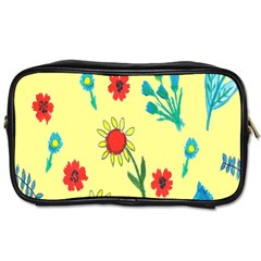 Flowers Fabric Design Toiletries Bags 2-side by BangZart