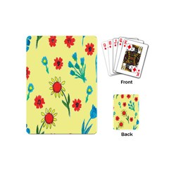 Flowers Fabric Design Playing Cards (mini)  by BangZart