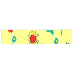 Flowers Fabric Design Flano Scarf (small) by BangZart