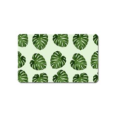 Leaf Pattern Seamless Background Magnet (name Card) by BangZart