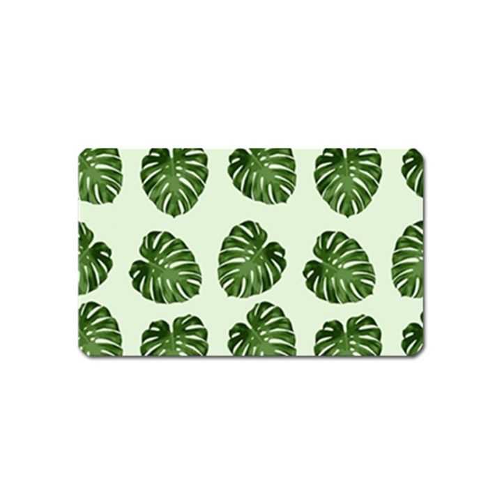 Leaf Pattern Seamless Background Magnet (Name Card)