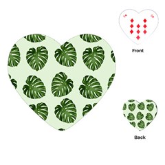 Leaf Pattern Seamless Background Playing Cards (heart) 