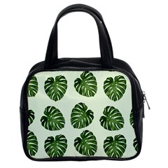 Leaf Pattern Seamless Background Classic Handbags (2 Sides) by BangZart