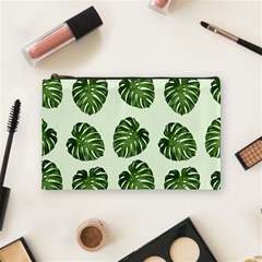 Leaf Pattern Seamless Background Cosmetic Bag (medium)  by BangZart